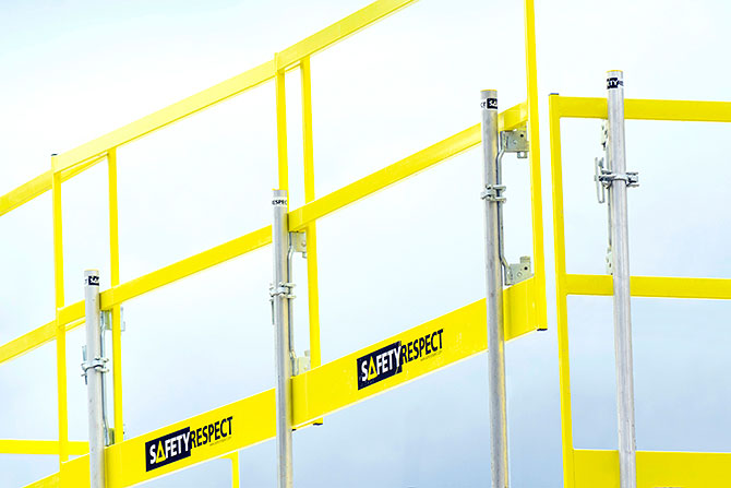Protipádové rámové bariéry (Frame Barrier Alu) — SafetyRespect — fotografia 3