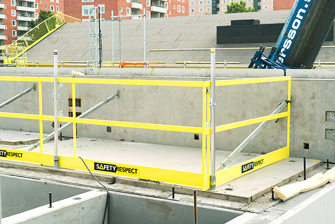 Protipádové rámové bariéry (Frame Barrier Alu) — SafetyRespect — fotografia 4
